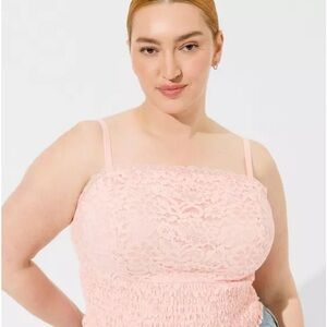Torrid Pink Smocked Camisole